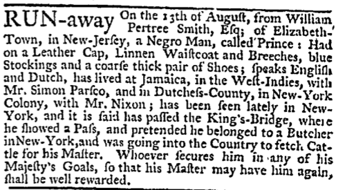 8/28/1758 New York Mercury