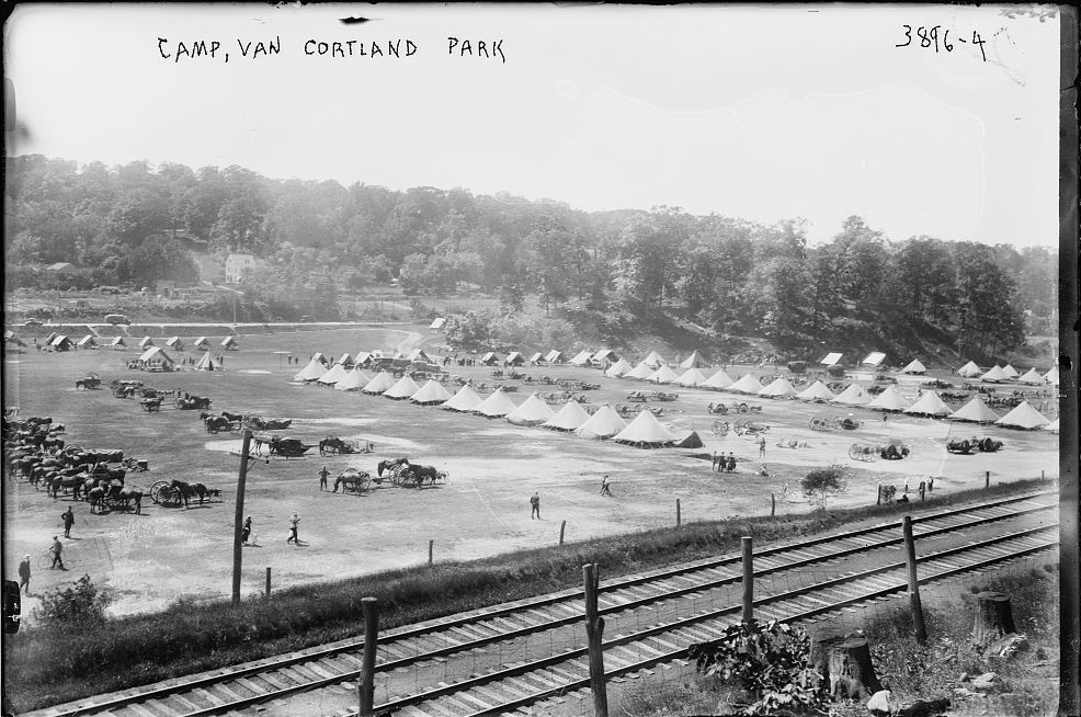 Photo of VC Parade Ground with Soldiers' tents