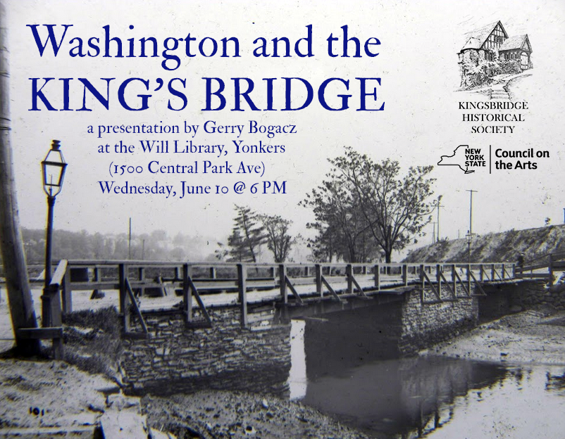 Poster featuring an early photo of the King's Bridge