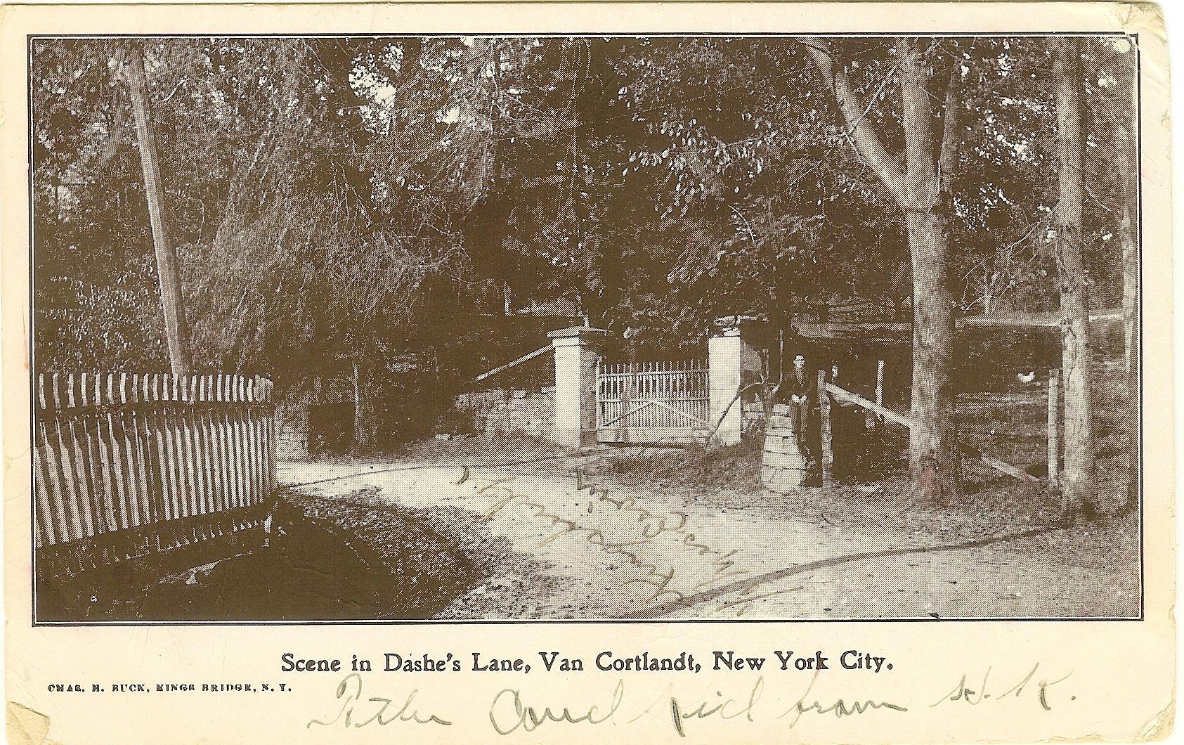 Scene in Dashe's Lane, Van Cortlandt, NYC
