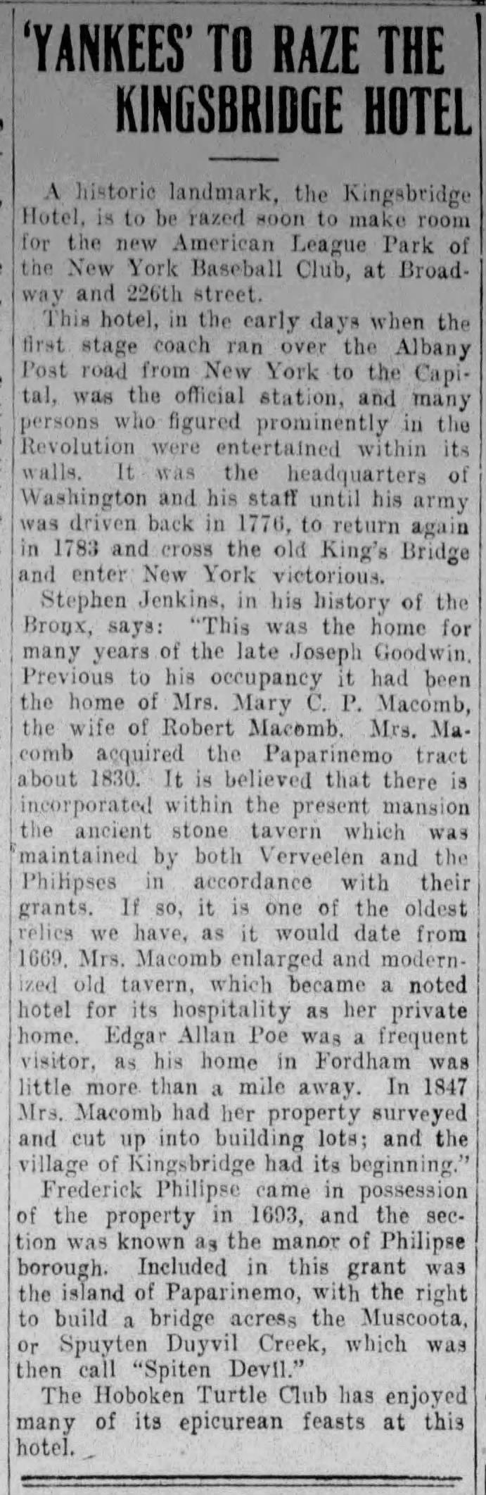 1913 05 17 - Herald Statesman-Kingsbridge_Hotel