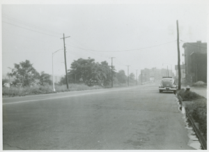 View looking north on Bailey Avenue, 1953.